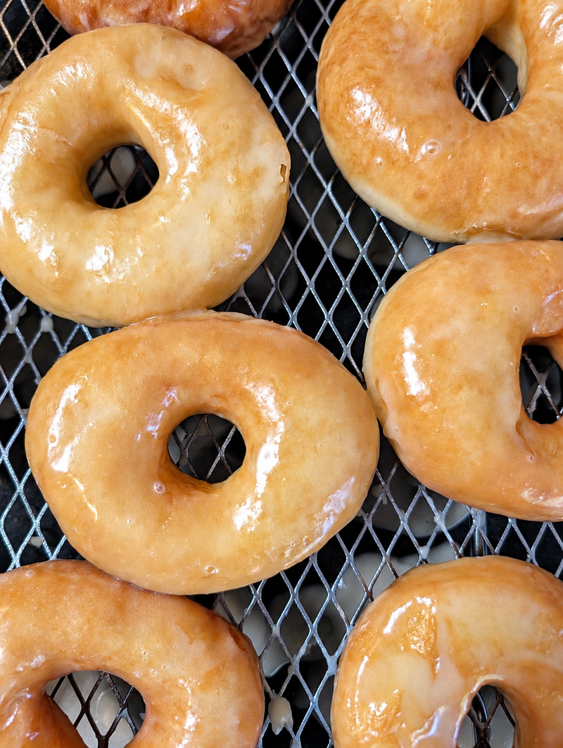 Sourdough Vanilla Glazed Donuts
