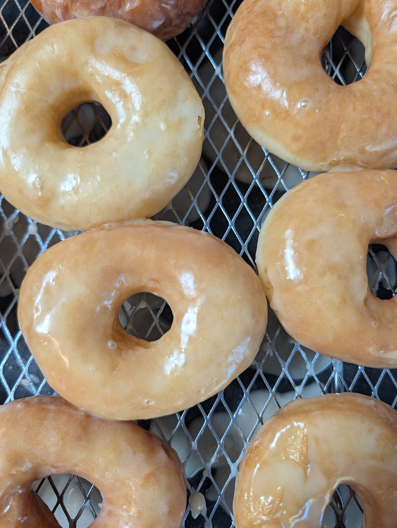 Sourdough Vanilla Glazed Donuts